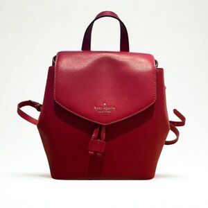 kate spade Red Saffiano Leather Mini Backpack